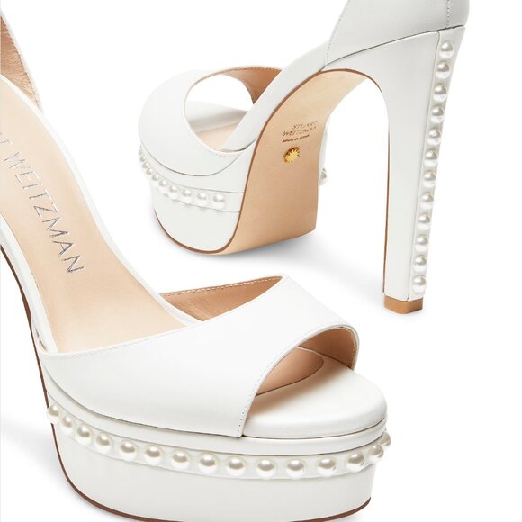 DISCOPLATFORM PEARL SANDAL - Stuart Weitzman - NEW NEVER USED - Picture 3 of 4